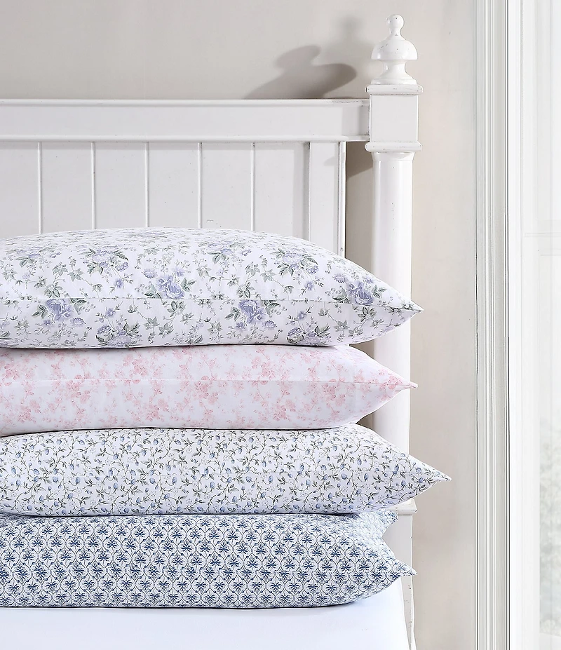 Laura Ashley Lilian Floral Cotton Sateen 4-Piece Sheet Set