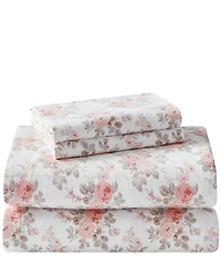 Laura Ashley Lisalee Cotton Flannel Floral Print Sheet Set