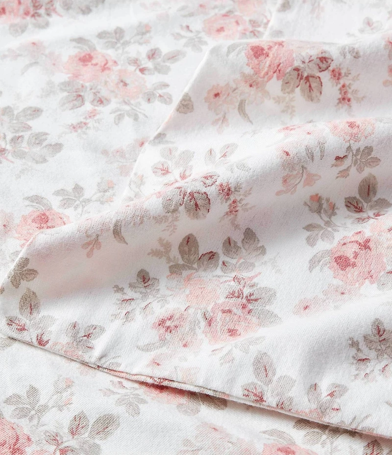 Laura Ashley Lisalee Cotton Flannel Floral Print Sheet Set