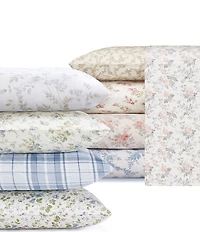 Laura Ashley Lisalee Cotton Flannel Floral Print Sheet Set