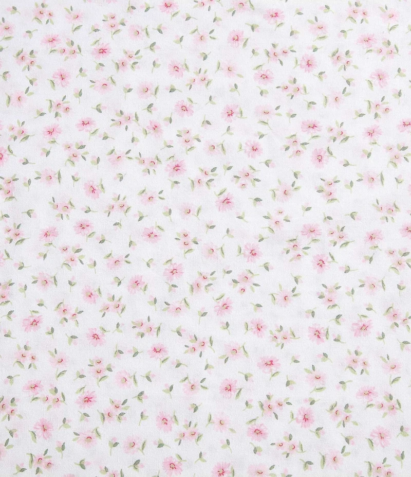 Laura Ashley Little Ditsy Pink Floral Cotton Percale Sheet Set