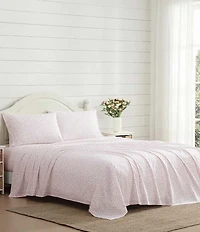 Laura Ashley Little Ditsy Floral Cotton Percale Sheet Set