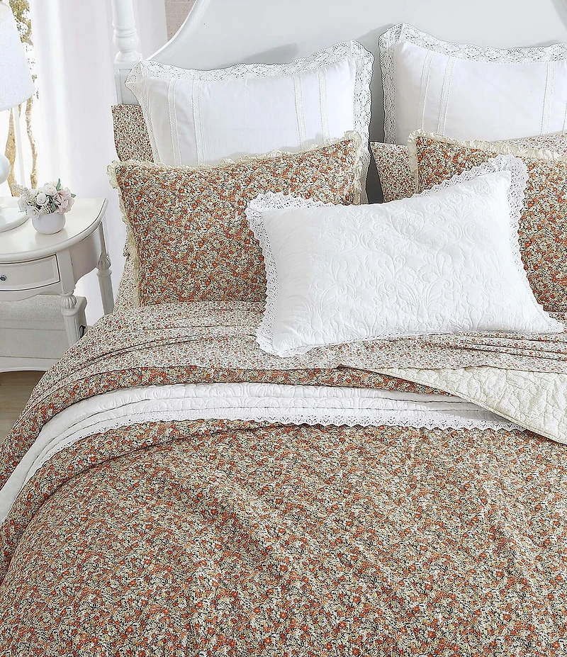 Laura Ashley Loveston Cotton Reversible Quilt Mini Set