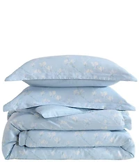 Laura Ashley Magnolia Grove Reversible Cotton Sateen Comforter Mini Set