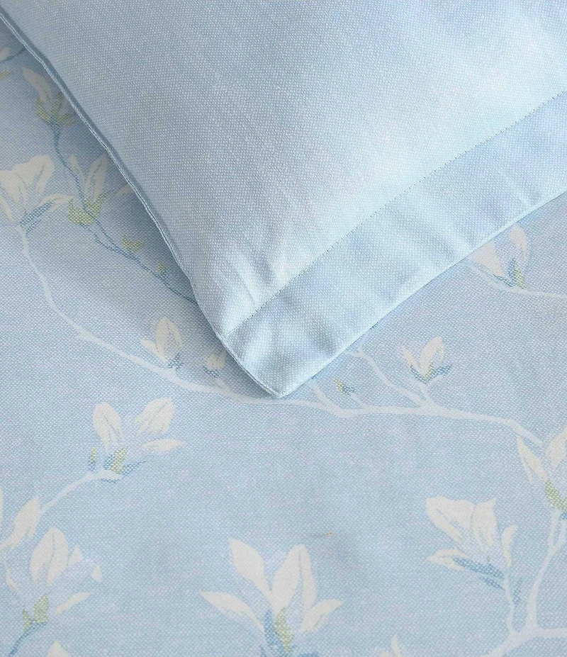 Laura Ashley Magnolia Grove Reversible Cotton Sateen Comforter Mini Set