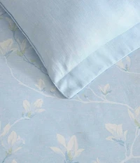 Laura Ashley Magnolia Grove Reversible Cotton Sateen Comforter Mini Set
