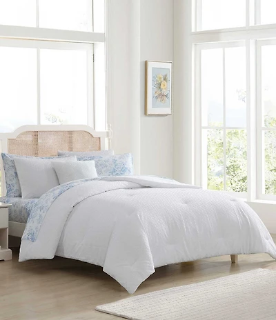 Laura Ashley Margaret Embossed Diamond Textured Bed in a Bag Set