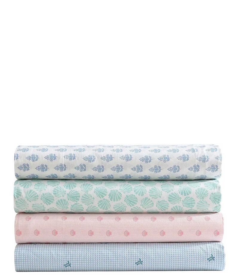 Laura Ashley Margate Shells Print Bright Percale Cotton Sheet Set