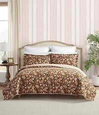 Laura Ashley Marta Floral Cotton Reversible Quilt Mini Set
