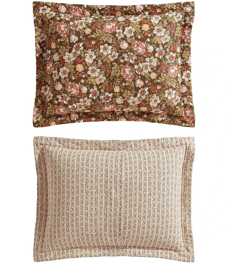 Laura Ashley Marta Floral Cotton Reversible Quilt Mini Set