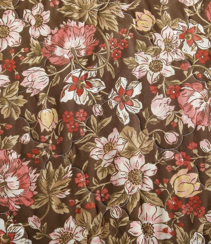 Laura Ashley Marta Floral Cotton Reversible Quilt Mini Set