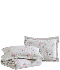 Laura Ashley Melany Pink Cotton Reversible Quilt Mini Set