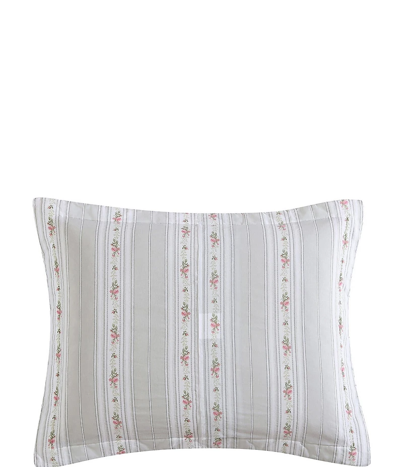Laura Ashley Melany Pink Cotton Reversible Quilt Mini Set