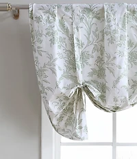 Laura Ashley Natalie Floral Toile Tie Up Window Valance