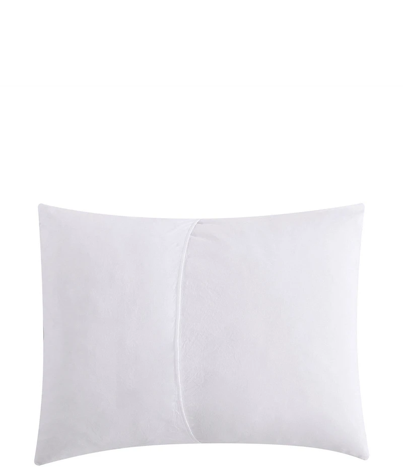 Laura Ashley Norah Solid Microfiber White Comforter Mini Set