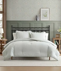 Laura Ashley Oxford Stripe Reversible Comforter Mini Set