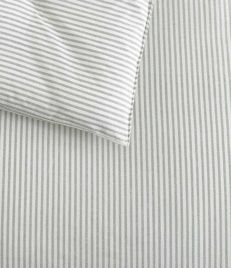 Laura Ashley Oxford Stripe Reversible Comforter Mini Set