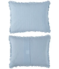 Laura Ashley Oxford Stripe Reversible Quilt Mini Set