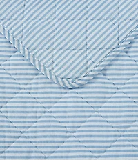 Laura Ashley Oxford Stripe Reversible Quilt Mini Set