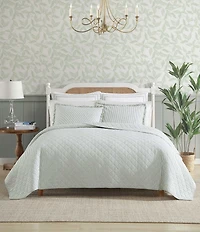 Laura Ashley Oxford Stripe Reversible Quilt Mini Set