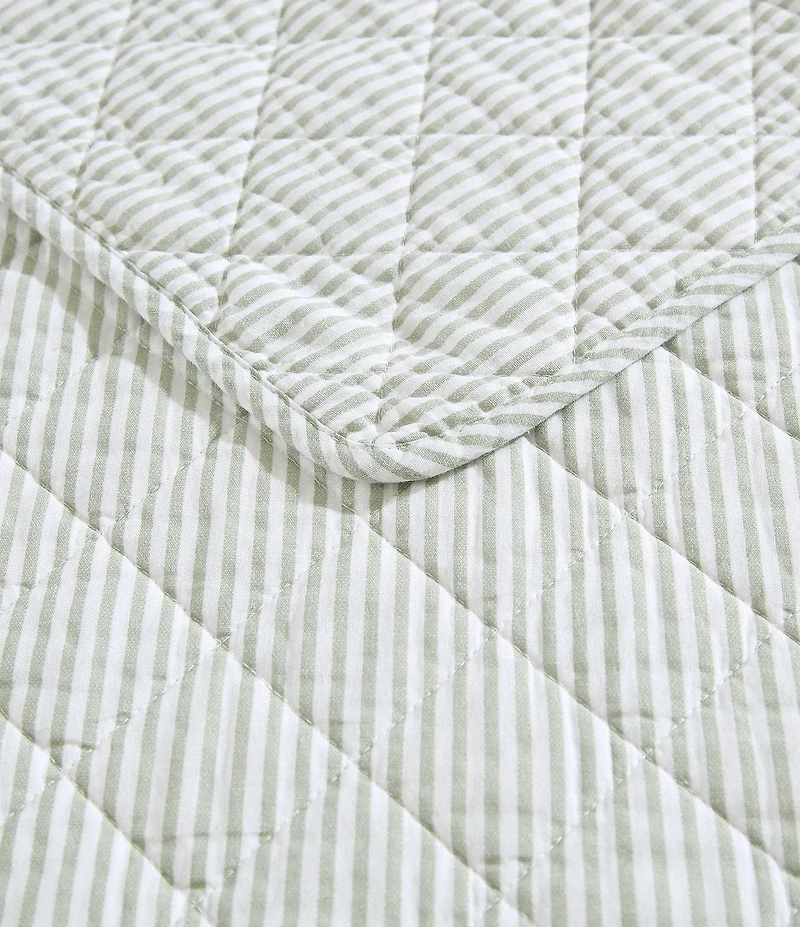 Laura Ashley Oxford Stripe Reversible Quilt Mini Set