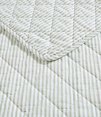 Laura Ashley Oxford Stripe Reversible Quilt Mini Set