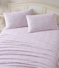 Laura Ashley Paisley Prance Flannel Sheet Set
