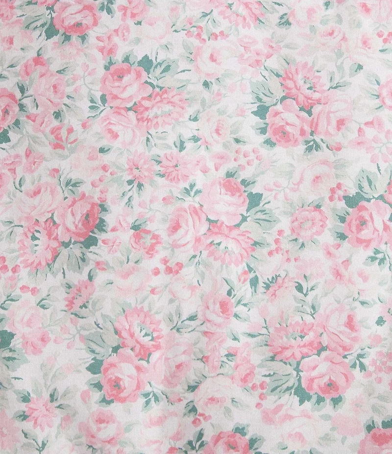 Laura Ashley Pamelas Posies Cotton Reversible Comforter & Sham Bonus Set