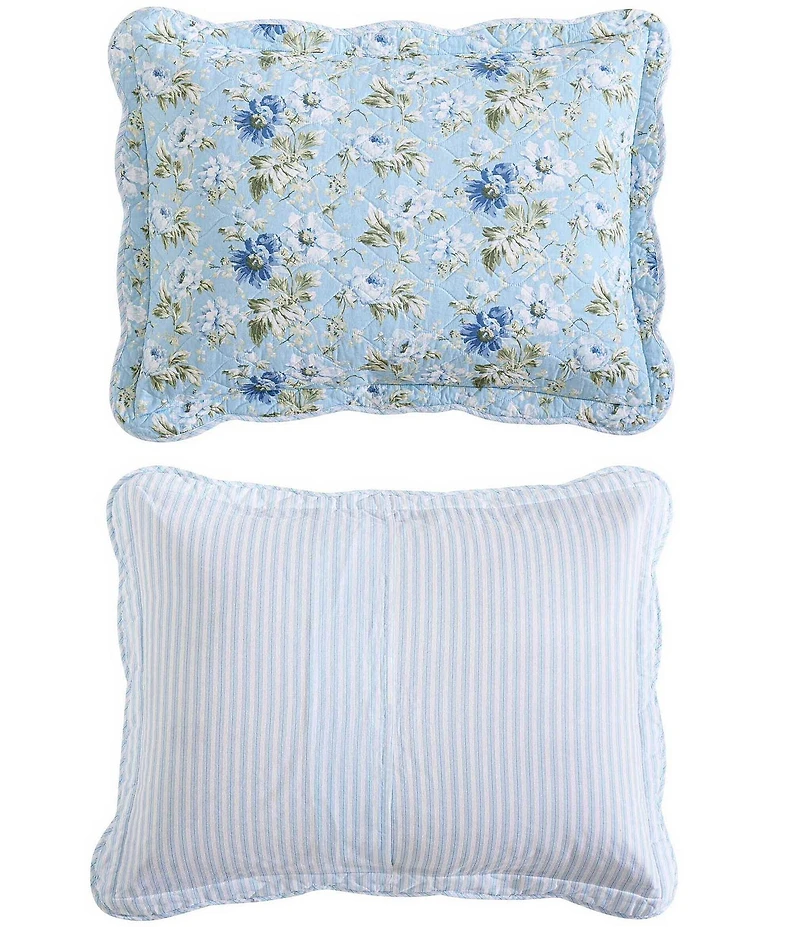 Laura Ashley Peony Garden Reversible Mini Quilt Set