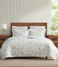 Laura Ashley Poppy Meadow Cotton Reversible Quilt Mini Set
