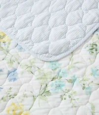 Laura Ashley Poppy Meadow Cotton Reversible Quilt Mini Set