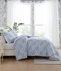 Laura Ashley Quartet Cotton Blend Cashmere Floral Reversible Comforter Mini Set