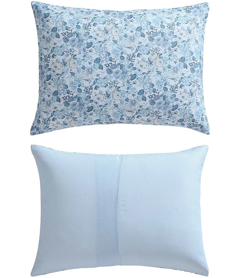 Laura Ashley Quartet Cotton Blend Cashmere Floral Reversible Comforter Mini Set