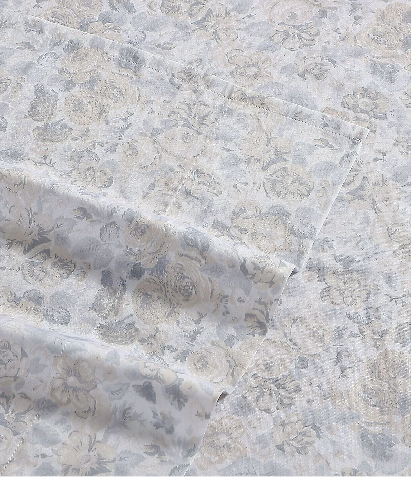 Laura Ashley Quartet Cotton Sateen Floral Pattern Sheet Set