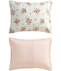 Laura Ashley Ribbon Bouquet Cotton Reversible Comforter Mini Set