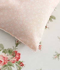 Laura Ashley Ribbon Bouquet Cotton Reversible Comforter Mini Set
