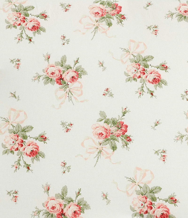 Laura Ashley Ribbon Bouquet Cotton Reversible Comforter Mini Set