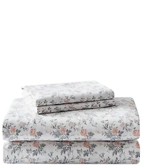 Laura Ashley Rosalie Floral Cotton Flannel Sheet Set