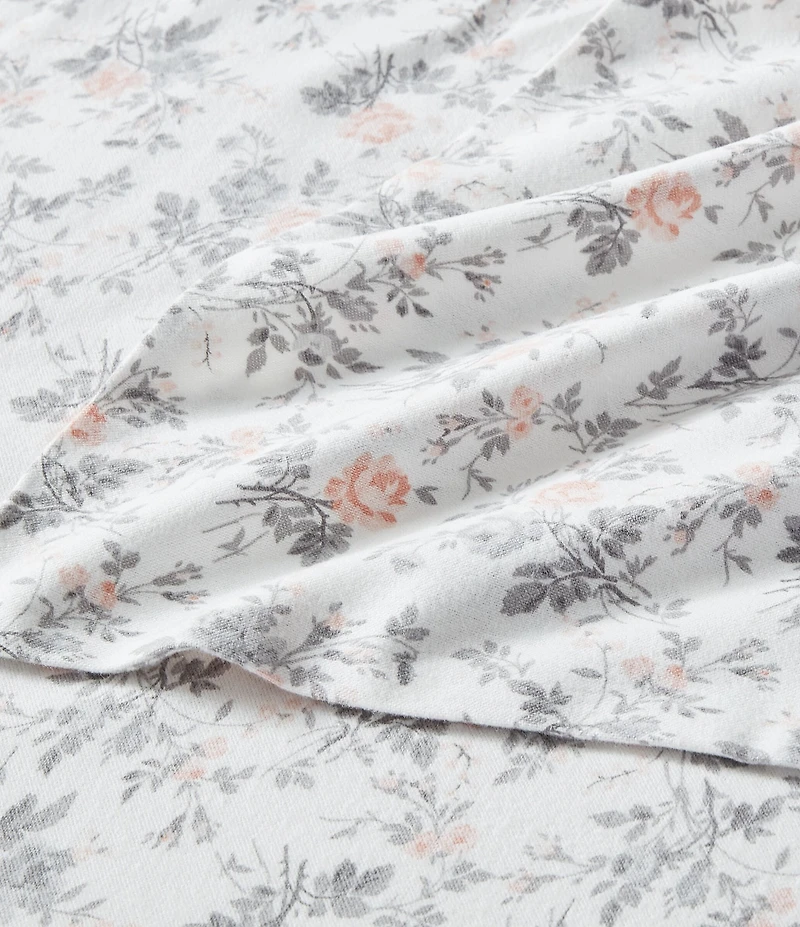 Laura Ashley Rosalie Floral Cotton Flannel Sheet Set