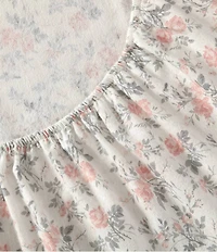 Laura Ashley Rosalie Floral Cotton Flannel Sheet Set
