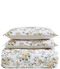 Laura Ashley Roses Cotton Reversible Comforter Bonus Set