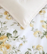 Laura Ashley Roses Cotton Reversible Comforter Bonus Set