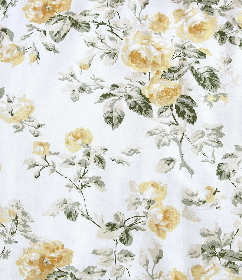 Laura Ashley Roses Cotton Reversible Comforter Bonus Set