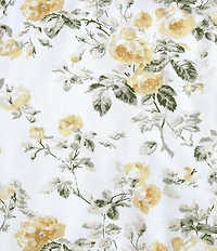Laura Ashley Roses Cotton Reversible Comforter Bonus Set