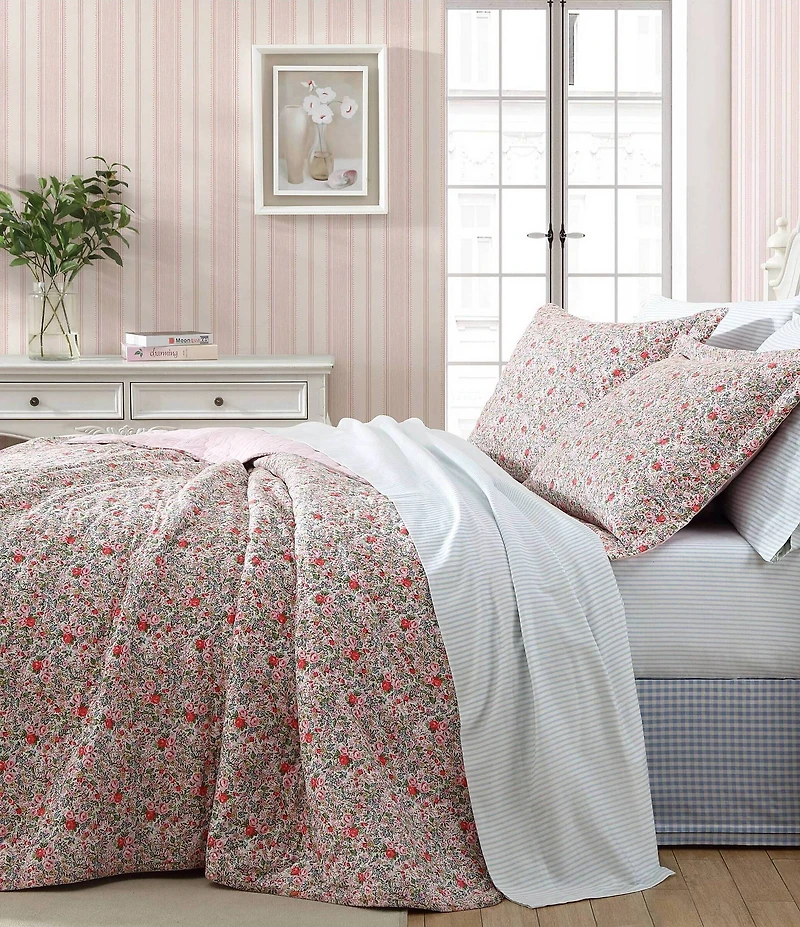 Laura Ashley Rowena Floral Reversible Quilt