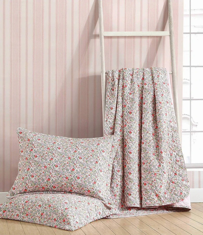 Laura Ashley Rowena Floral Reversible Quilt