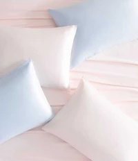 Laura Ashley Satin Bliss Microfiber Pillowcase Pair