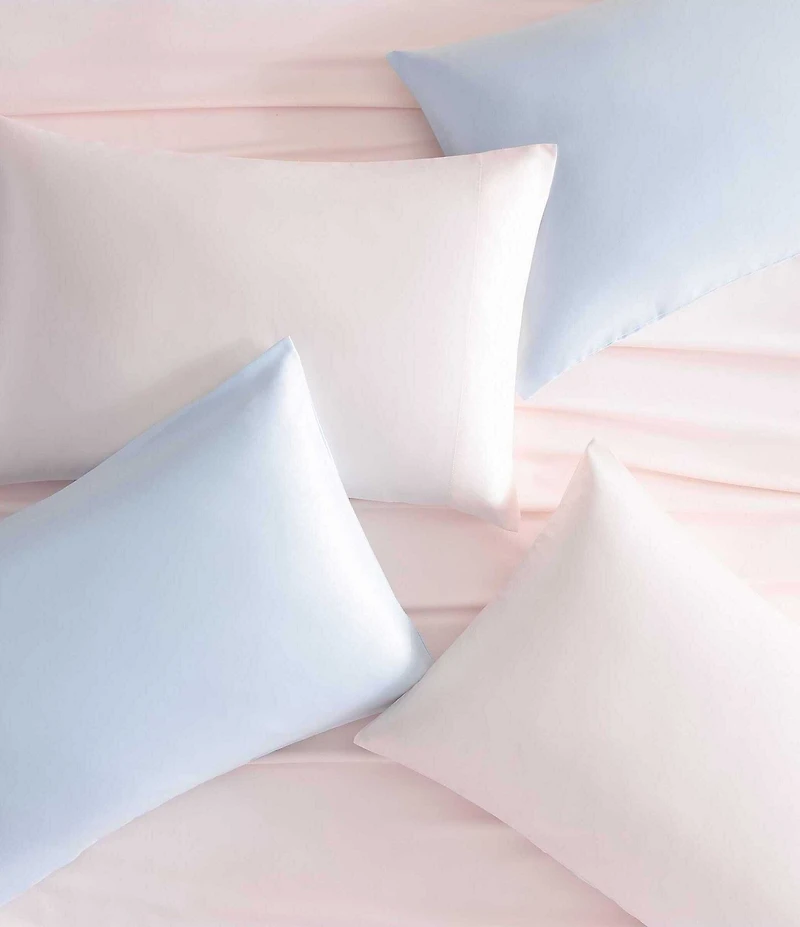 Laura Ashley Satin Bliss Microfiber Pillowcase Pair