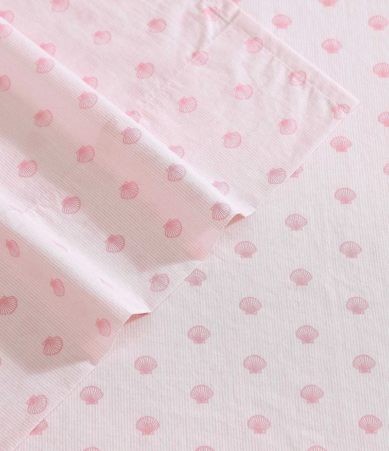 Laura Ashley Scallop Dollop Print Cotton Percale Sheet Set