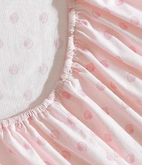 Laura Ashley Scallop Dollop Print Cotton Percale Sheet Set